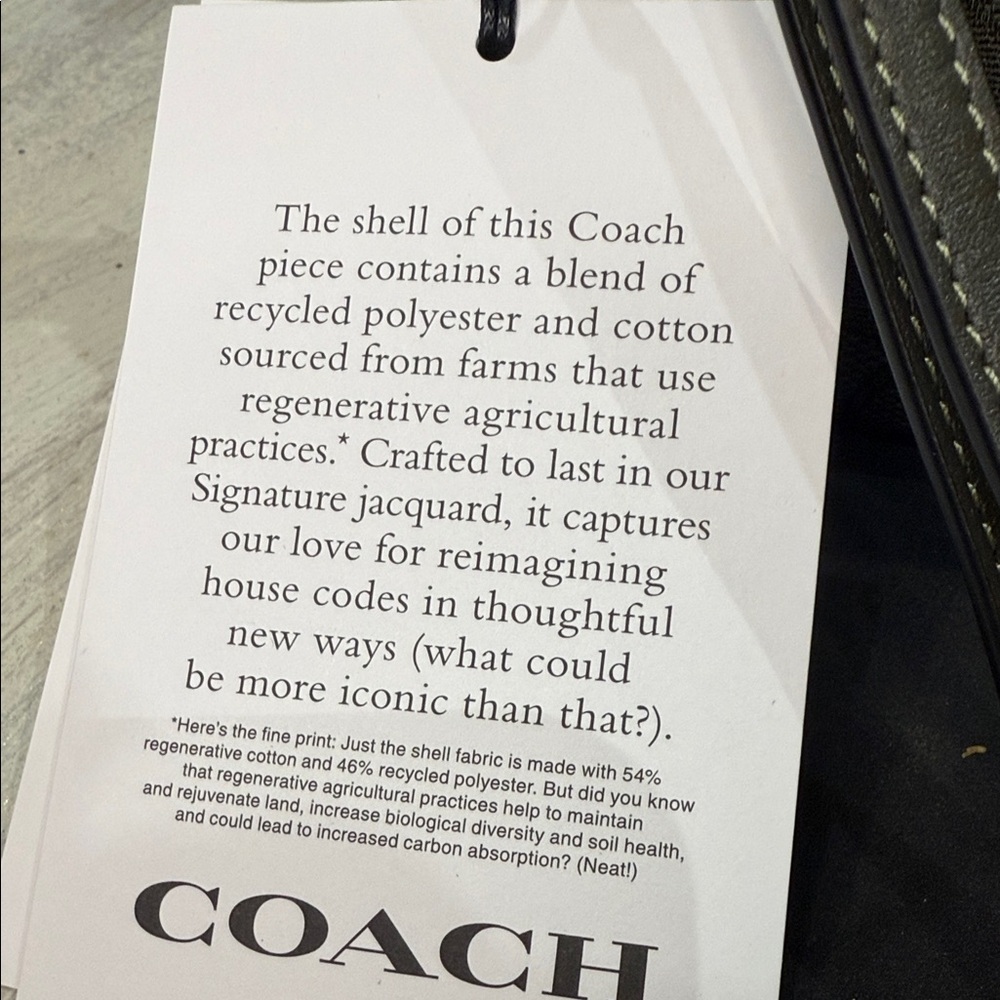 Coach Signature Jacquard Wristlet - Picture 2 of 7
